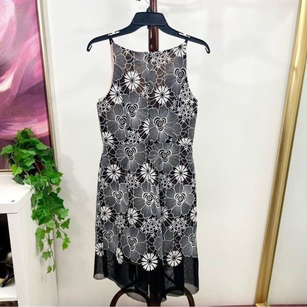 Belle Badgley Mischka Cocktail Fit & Flare Sleeveless Mini Dress 2 - Picture 6 of 10